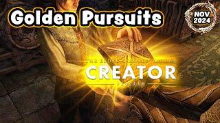 Golden Pursuits in ESO - the 1st set of challenges and rewards, plus some exciting channel news! 