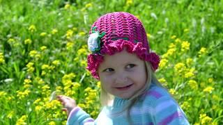 "Шляпка-панамка крючком для девочки" (Hat-panama crochet for girls)