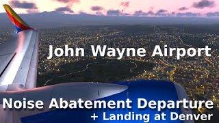 [FSX] John Wayne Noise Abatement Departure + Landing at Denver || PMDG 737-700 ||