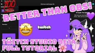 BETTER THAN OBS?! Full Twitch Studio Beta Tutorial! | 0w0's How To #1