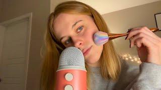 ASMR Random Trigger Assortment and Life Updates (lots of chit chat, tapping, mic brushing, & more)