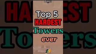 **OCTOBER 2024 UPDATED** the hardest towers ever beaten #roblox #tower of hell #jtoh #obby