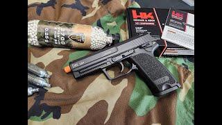 Officially licensed HK USP CO2 Full Blowback with Metal Slide : Elite Force Airsoft