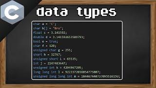 C data types 