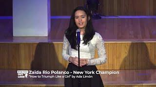 Poetry Out Loud: Zaida Rio Polanco recites "How to Triumph Like a Girl" by Ada Limón.