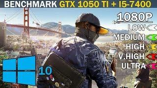 Watch Dogs 2 | GTX 1050 Ti + i5-7400 | Low vs. Medium vs. High vs. V.High vs. Ultra | 1080p