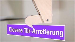 Deckenkonstruktion zur Arretierung von Türen