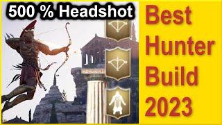 Assassins Creed Odyssey - Best Hunter Build 2023 - 500% Headshot Damage - 25 Million Damage per Shot