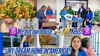 VLOG️WE FINALLY GOT THE KEYSOF OUR DREAM HOME️WE bought Our First HOUSE IN AMERICAHope yourelate