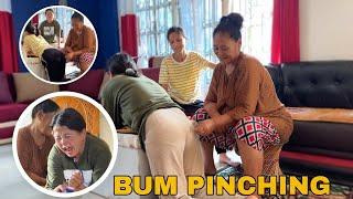 100 Bum Pinching Chellenge / Funny Video / PriyaSheetalGamez