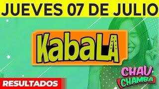 Resultado de kabala y Chau Chamba del Jueves 7 de Julio del 2022