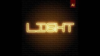 Neon Glow Text Effect in Adobe Illustrator