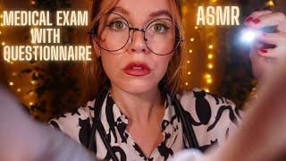 ASMR Concerned Doctor Soft Spoken Medical Exam