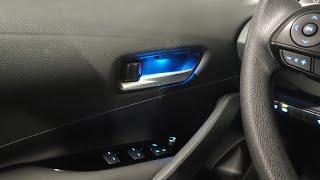 Toyota Corolla (2019-2024): Ambient Blue LED Door Handle Lights Installation.