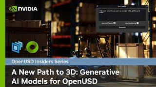 A New Path to 3D: Generative AI Models for OpenUSD