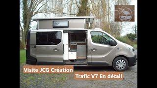 VAN TRAFIC V7 JCG création , utilisation,detail et prix van tour