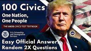 NEW USCIS CIVICS TEST BOOK for U.S. Citizenship 2025, 100 Official Questions, Ciudadania Americana