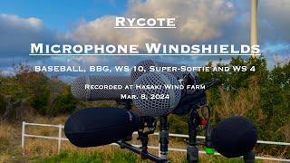 RYCOTE MICROPHONE WINDSHIELDS