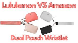 Lululemon Dual Pouch Wristlet VS Amazon Look a Like