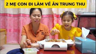 TRUNG THU 2 MẸ CON HANA ĐI LÀM. ĐI DẠO CHỢ TRUNG THU QUAY CHO ÔBCC CÙNG XEM Ạ.