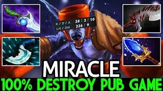 MIRACLE [Ursa] & GH Support IO 100% Destroy Pub Game Dota 2