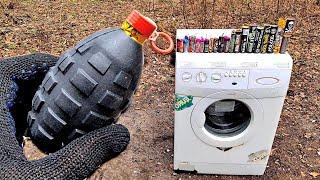  BIG FIRECRACKERS vs WASHING MACHINE  ПЕТАРДЫ vs СТИРАЛЬНАЯ МАШИНА 