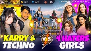 KAAL KARRY &  Techno BanDa VS  HATERS  GIRLS 1 vs 4AAUKAT KI BAATWHO WON??
