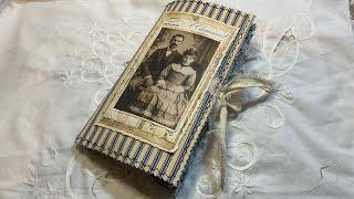 Journal Flip thru - A journal called Blue Memories  - Handmade