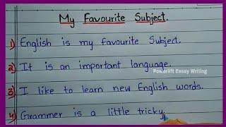 My Favourite Subject Essay in English |@PowerliftEssayWriting|10 Lines On My Favourite Subject