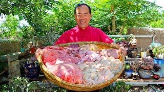 Trying the BEST Pig Offal Recipe in One HUGE POT! Can’t Stop Eating! | Uncle Rural Gourmet