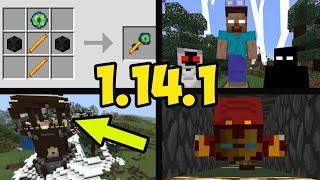 Обзор Minecraft 1.14.1 (Обзор Майнкрафт 1.14.1) | РОСТ FPS, ДЕШЕВАЯ ПОЧИНКА, ЛАЗАНИЕ В ОДИН БЛОК