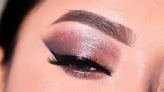 Very Simple and Easy Glitter Eyeshadow Look || Very Sparkly eye Makeup || Shilpa