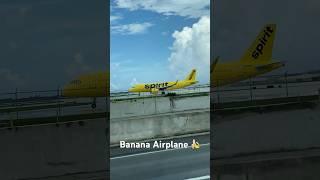 I could spot the Banana Airplane! MIA #banana #minions #travel #spotter #spotting #hotelbrand #viral