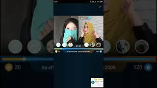 Bigo Live Hot Cute Girl Berjilbab Cadaran Duet Battle PK Rahma vs Reni,  Bidadari Bigo Live Hot.