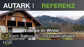 Energie im Winter durch Balkon-PV und Hauskraftwerk