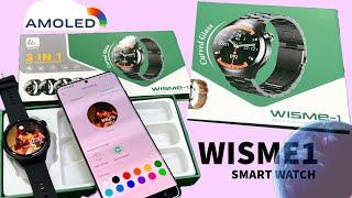 Wisme1 smartwatch / curved display smartwatch / ferefit application / wisme 1 smartwatch ferefit