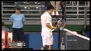 ATP-Delray Nishikori-Karlovic 27.2.2013(Nishikori retired)