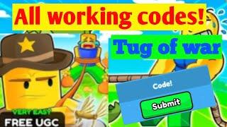 Working codes for Tug of war simulator [Roblox]