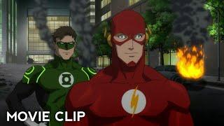 Flash Meets Batman Scene | Justice League (2014) Movie Clips