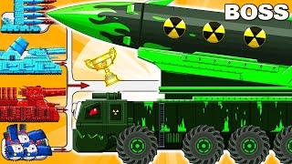 MEGA BOSS: ROCKET LAUNCHER vs MEGA TANK - Cartoons about tank/Nina tank cartoon