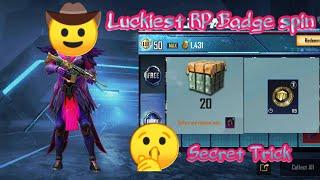 LUCKIEST M1 RP BADGE SPIN AND CRATE OPENING | PUBGMobile #REXBOOZ