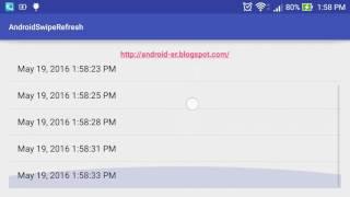 Swipe-to-Refresh ListView using SwipeRefreshLayout