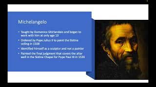 Michelangelo and the Sistine Chapel Powerpoint Presentation