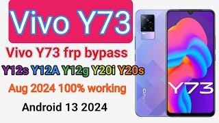 Vivo Y73 frp Bypass Android 13 II Vivo V2059 frp Unlock 100% working