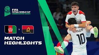 HIGHLIGHTS: Afghanistan v Angola | FIFA Futsal World Cup Uzbekistan 2024