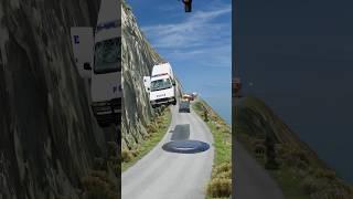 Police car vs massive hammer & bollard #shorts #beamngdrive