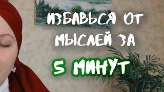 Как быстро очистить свой разум. Практика 5-ти минутка от потока мыслей.