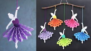 Simple and Attractive Paper Doll Wall Hanging Decoration - DIY Easy wall decoration ideas