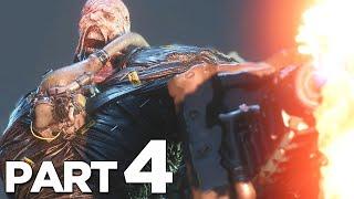 FIRST NEMESIS BOSS FIGHT in RESIDENT EVIL 3 REMAKE Walkthrough Gameplay Part 4 (RE3 NEMESIS)