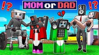 Who will JJ and MIKEY STAY WITH? POOR TV WOMAN or RICH SPEAKER DAD in Minecraft - Maizen